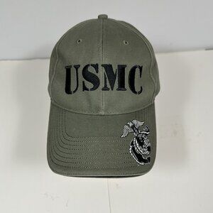 Rothco Deluxe Vintage USMC Embroidered Low Pro Cap Olive Green One Size Cotton